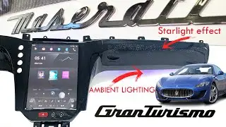 UPGRADE Maserati GT Tesla Android Screen Apple CarPlay Android Auto Starlight Effect Ambient lights