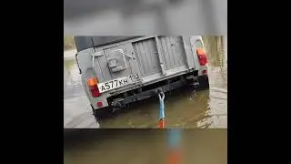 утопили УАЗ. весенний выезд.(4к)