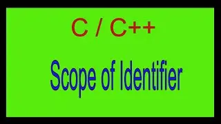 Scope of identifier in C++