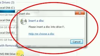 Pc | How To Fix Please insert A Disc Into Drive F Problem Solve | Computer