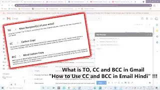What is TO, CC and BCC in Gmail 