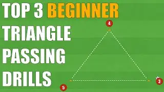 TOP 3 Best Triangle Passing Drills For NEW Players | Football/Soccer