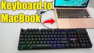 How to Connect a Wired Keyboard To MacBook | Connect Mechanical Keyboard to MacBook