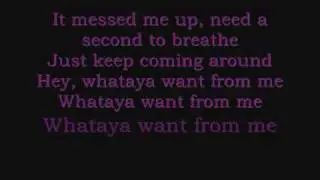 Adam Lambert- Whataya want from me lyrics