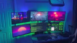 New 6 Monitor Setup