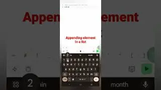 How to append elements in a List in python| List in python 