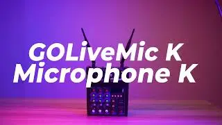 GoLiveMic K-1 Twin Kit Professional 4-Channel Bluetooth Audio Mixer with 2 Wireless Microphone