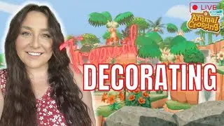 ♥️  LIVE | Tropical Decorating!!! |  Animal Crossing New Horizons