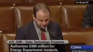 10-22 Rep. Polis Statement in Support of Solar Technology Roadmap Act - Part 2