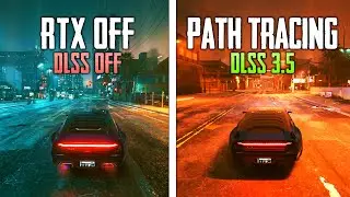 Cyberpunk 2077 : RTX OFF vs Path Tracing + DLSS 3.5!