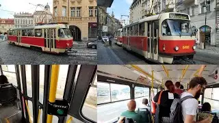 Tatra T3R.P Mitfahrt in Prag 2024