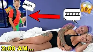 kid Caught Sneaking out of the House at 3am on RING Doorbell!!