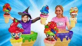 Новые куклы девочкам. Мороженки сквиши стайл! Веселые игры.