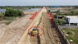 Incredible LIUGONG B160C Dozer Pushing Soil Building New Road To Village - អាប៊ុលរុញដីធ្វើផ្លូវ