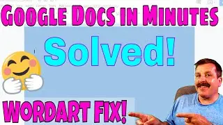 Simple Fix for a Google Docs Word Art Error | Google Docs in Minutes
