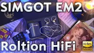 Наушники SIMGOT EM2 Roltion HiFi - Отличные проводные гибриды с арматурой Knowles 33518