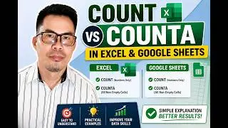 COUNT vs COUNTA in Excel & Google Sheets (Beginner Friendly Tutorial)