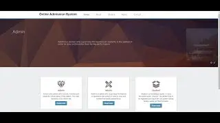 Online Admission System Part 1