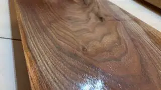 Floating Walnut Shelves