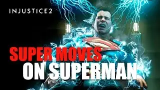 Superman in Trouble - Injustice 2 - All Super Moves on Superman