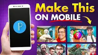 How to Make HD Gaming Thumbnails in Mobile? (PixelLab Tutorial)