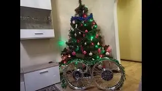 Wheels and wheel alignment stand.