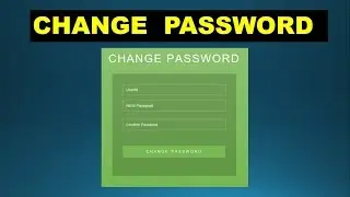 How to change password using jsp