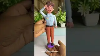 DIY clay Bhagat Singh idol making Independence day special 🇮🇳 #shorts