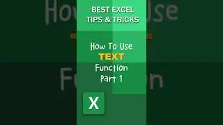 How To Use TEXT Function In Excel Part 1 #Shorts