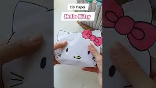 Diy Paper Hello Kitty 🎀 #diy #paper #paperdiy #hellokitty