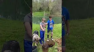 Our dog Blaze was with us when we buried a tree for our papal 4 years since he passed away.😭😢❤️
