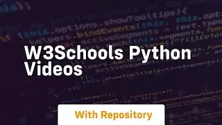 w3schools python videos