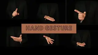 Businessman Showing Different Hand Gestures