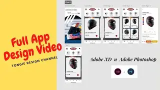 full Video Tutorial - how I design Helmet App Store with animation - for Adobe XD Beginner
