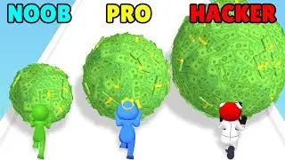 NOOB vs PRO vs HACKER in Money Roll 3D!