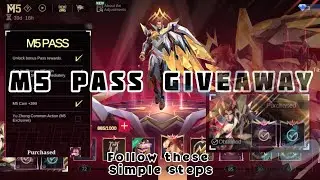 M5 PASS GIVEAWAY 😍#mlbb #mobilelegends #m5pass