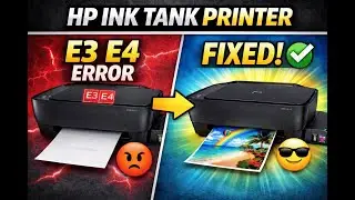 HP 319,419 Printer E3 Error | E4 Error | Paper Jam Paper Not Pickup Solution