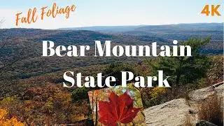Bear Mountain State Park New York | Peak Fall Foliage 🍁 🍂 | 4K