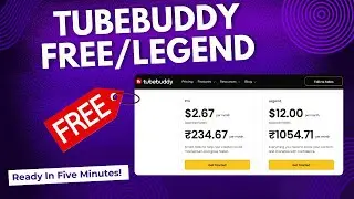 Get TubeBuddy Pro or Legend Completely Free!