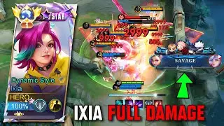 i use this IXIA NEW BEST FULL DAMAGE BUILD EMBLEM 2024 and this happen 🤯 - MLBB