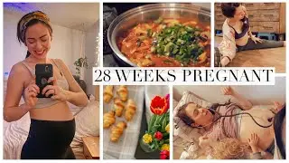 MY THIRD TRIMESTER BEGINS! 28 Weeks Pregnant w: baby #2 ! Routines, Q&A + Visiting My Midwife:)