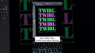 How to create Twirl Text Efffect in Illustrator | Adobe Illustrator | Illustrator Tutorial 