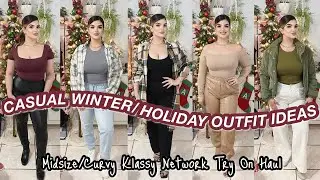 CASUAL WINTER OUTFITS FT. KLASSY NETWORK Try On Haul | Casual Winter & Holiday Outfit Ideas