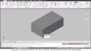 AutoCAD 3D Fillet & Chamfer Command Tutorial | AutoCAD 2010