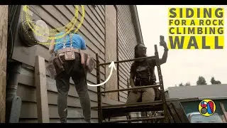 Siding the house to prep for a rock climbing wall (Part 1)
