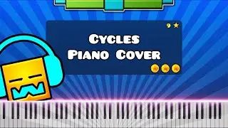 Cycles by DJVI - Piano Tutorial / Cover (Geometry Dash Level 9)