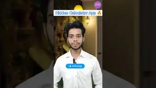 Hidden Calculator App 🔥✅ | Android tips and tricks #shorts #shortsfeed #shortvideo #viral #android