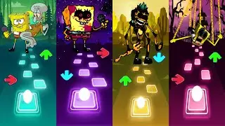 SPONGEBOB vs SPONGEBOB FNF vs SPONGEBOB EXE  | Tiles Hop | FNF mods
