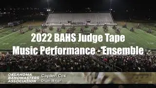 2022 Broken Arrow High School | Ensemble Music Performance Judge Tape