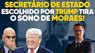 A casa caiu! Alexandre de Moraes não dorme mais com novo Secretário de Estado de Trump